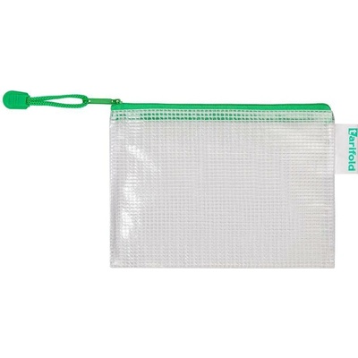 Obálka se zipem djois, A5, PVC síťovina, zelená, 8 ks