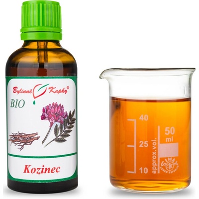 Kozinec blanitý bio kvapky tinktúra 50 ml
