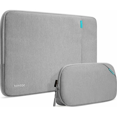 Tomtoc puzdro Recycled Sleeve with Pouch pre Macbook Pro 14" M1/M2/M3/M4 - Gray A13D2GW