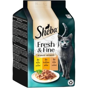 Sheba Fresh & Fine chicken, turkey & duck 6x50 g