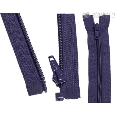 YKK Zips špirálový deliteľný tmavo fialový 50 cm