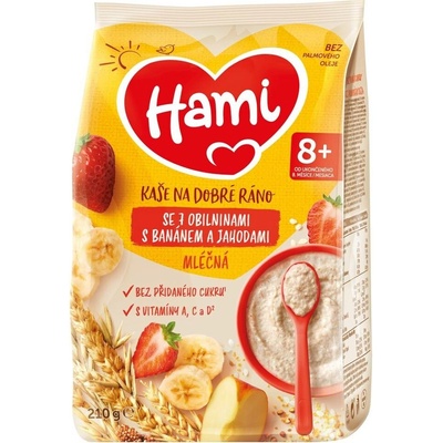 NUTRICIA Hami Ml.kaše na dob.ráno 7obil.ban.jab.pom.210 g