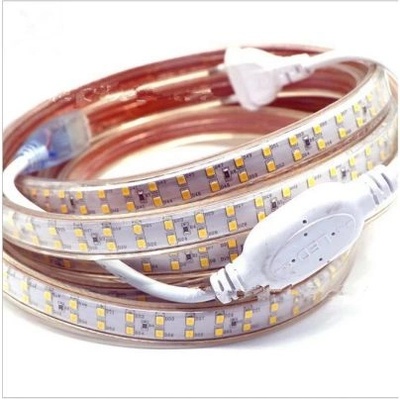 Комплект 10m Бяла LED лента за 220 V + пин, тапа и захранващ кабел► 5, 95лв/м (0639)