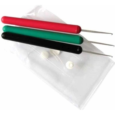DUKO Pomůcky Sada 3ks kadeřnických háčků 0,75mm, 1mm a 1,25mm