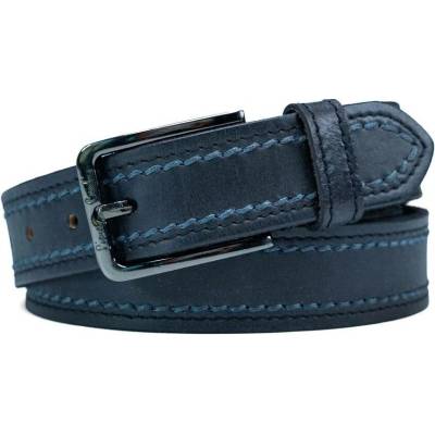 Pierre Cardin VALMIO Kožený opasek 612 černý Černá 612-BLACK