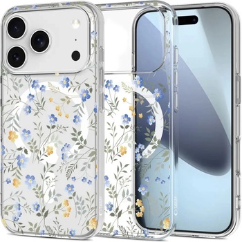 Tech-Protect Калъф Tech-Protect FlexAir MagSafe за iPhone 17 Pro Max - Маргаритки с листа (5906302319602)