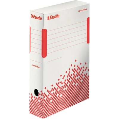 ESSELTE Кутия за документи ESSELTE Speedbox A/4 80 мм картон бял рециклиран 623985 (623985)