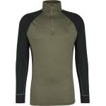 Stoic Мъжко мериносово термобельо Stoic Merino180 BengtSt. Half Zip Merino base layer - Black / Olive Green - размер XS (015-2079-0511)