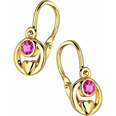 Zlaton Visací náušnice žluté zlato se zirkonem 1.2cm 1.05g 000041610237