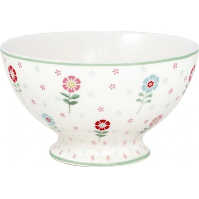 Green Gate Porcelánová miska porcelán Noella white multi 400 ml