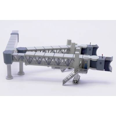 JC Wings Airport Passenger Bridge B747 Transparent 1:400