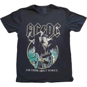 AC/DC For Those About To Rock Yellow Outlines Black L Риза (ACDCTS98MB03)