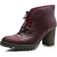 Iberius dámské kotníkové boty Betty blue VK318003A bordová