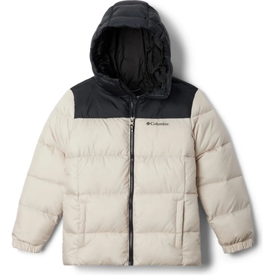 Columbia Детско синтетично яке Columbia Kid's Puffect Hooded Jacket Synthetic jacket - Dark Stone / Black - размер 8 Years (703-4651-0213)