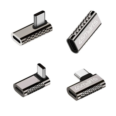 4smarts Коммплект USB-C към USB-C адаптери за мобилни устройства с USB-C порт (4 броя) - 4smarts USB-C OTG Adapter Set (сребрист) (540464)