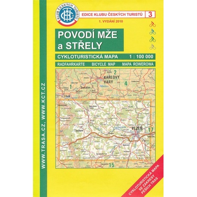 Povodí Mže a Střely cyklomapa 1:100 000 KČT 3