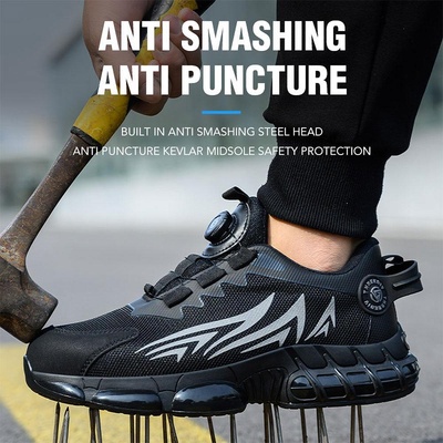 UNI STR Защитни работни обувки, метално бомбе, дишаща материя, неплъзгаща подметка (str1185)