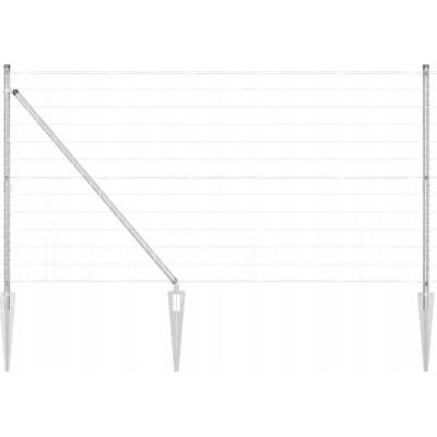 Oplocení Euro s 13 sloupky 1,2x25 m, pozinkovaná ocel