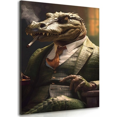 Obraz zvierací gangster krokodíl
