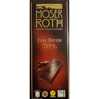 Moser Roth Edel Bitter 70 % 125 g - Heureka.sk