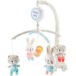 Baby Mix Електронна въртележка над леглото Baby Mix Мечета и зайчета с мелодии (49413)