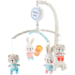 Baby Mix Електронна въртележка над леглото Baby Mix Мечета и зайчета с мелодии (49413)