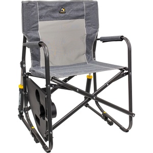 GCI Outdoor Къмпинг стол Gci Freestyle Rocker With Side Table Camping chair - Heathered Pewter - размер 61 x 63, 5 x 88, 5 cm (580-1519-0211)