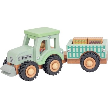 New Classic Toys трактор с ремарке и товар