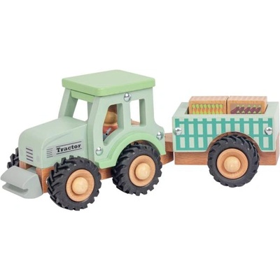 New Classic Toys трактор с ремарке и товар