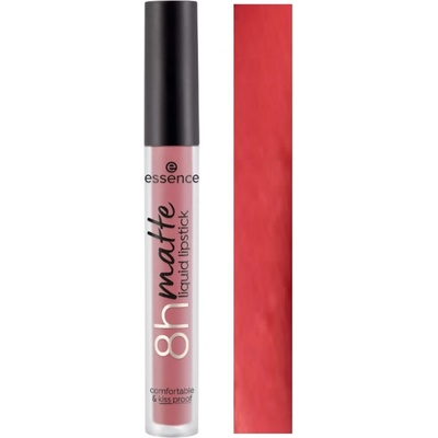 Essence 8h matte matná tekutá rtěnka 09 Fiery Red 2,5 ml