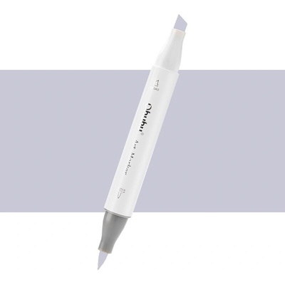 Lihová fixa OHUHU oboustranná Brush & Chisel, Deep Cool Grey (BG060)