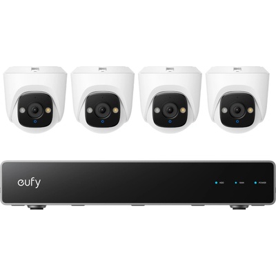 Anker Eufy Security NVR PoE E41 комплект от 4 камери с NVR, 4K, 5× Zoom, AI, Night Vision Color, 4 Turret камери (E8P10321)