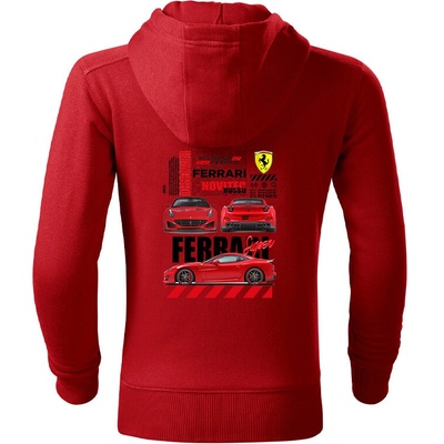 Dětská mikina se zipem Ferrari Novitec Rosso červená