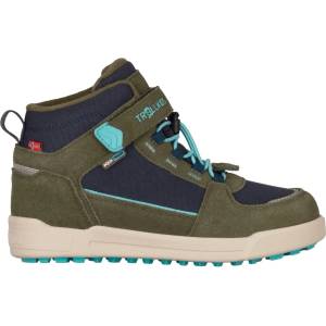 Trollkids Детски ежедневни обувки Trollkids Kid's Gryllefjord Mid Cut Casual shoes - Mystic Blue / Pine Green / Arctic Blue - размер 36 (EU) (702-2965-0619)