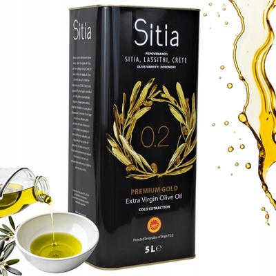 Sitia PREMIUM GOLD olivový olej Extra panenský 5 l – Zboží Dáma