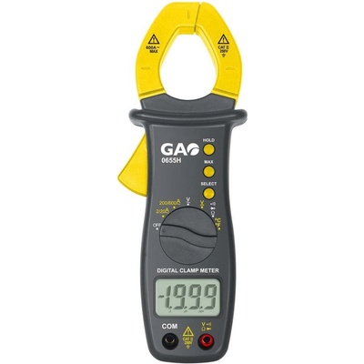 GAO Дигитални амперклещи CAT II 0…250Vac/dc, 0…600A, LCD и звук - 0655H (0655H)