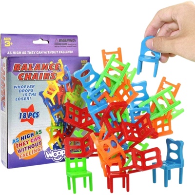 Woopie balančná hra balancujúce stoličky