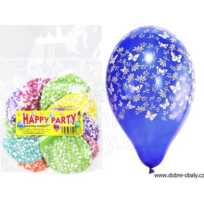 balónky s potiskem MOTÝLKŮ