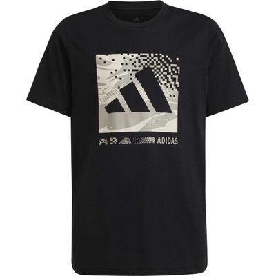 adidas camo logo tee Chlapecké triko černá