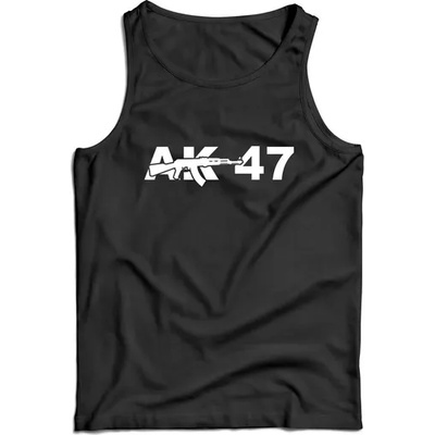 DRAGOWA Мъжки потник ak-47, черен, 160 г/м2 (7911)