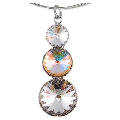 Klimm Rivoli se Swarovski Elements s třemi kameny AB 1621