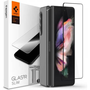 Spigen Стъклен Протектор и Фолио за Пантата на SAMSUNG Z Fold 3, SPIGEN Slim Glass, Черен (AGL03732)