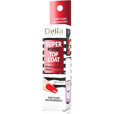 Delia Cosmetics Super Shine vrchný lak na nechty 11 ml