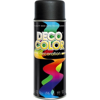 DecoColor 400 ml Barva ve spreji matt, RAL 9005 DECO černá