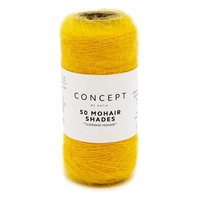 50 MOHAIR SHADES Katia Farby 50 MOHAIR: 46 žltá - VÝPREDAJ