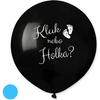 Balonek Kluk nebo holka? CZ 50 cm modrá náplň