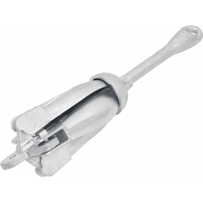 vidaXL Сгъваема котва, сребриста, 1, 5 кг, ковък чугун (94281)