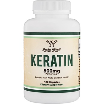 Image 1 of Double Wood Supplements Keratin 500 mg [120 капсули]