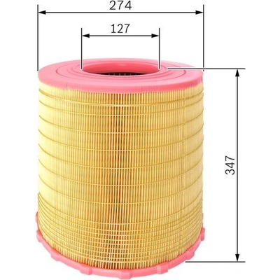 BOSCH F 026 400 284 Vzduchový filtr (F026400284) | Zboží Auto