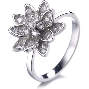 Silenti Jewelry Сребърен пръстен "Красота" - 10 - 62 мм (19.7мм диам. )